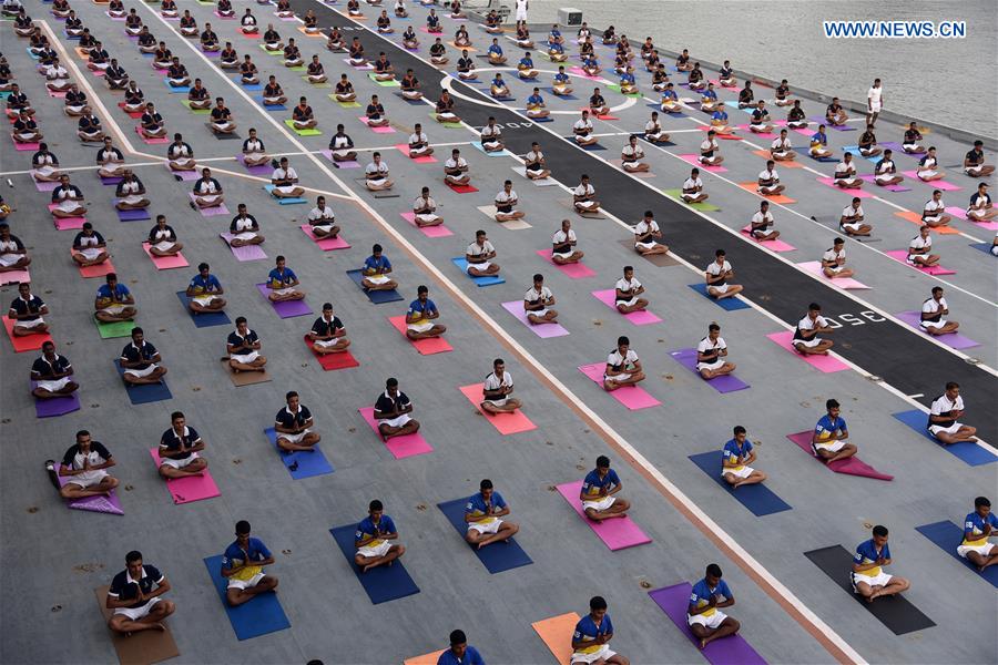 INDIA-MUMBAI-INTERNATIONAL YOGA DAY