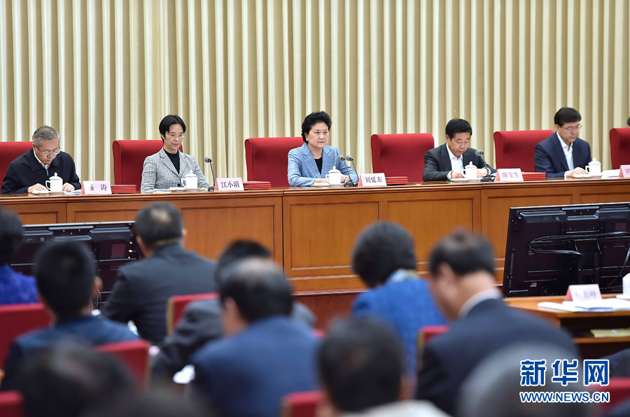 10月20日，中共中央政治局委員、國務(wù)院副總理、國務(wù)院督導(dǎo)委員會(huì)主任劉延?xùn)|在北京出席深化教育督導(dǎo)改革暨第十屆國家督學(xué)聘任工作會(huì)議并講話。新華社記者 李濤 攝