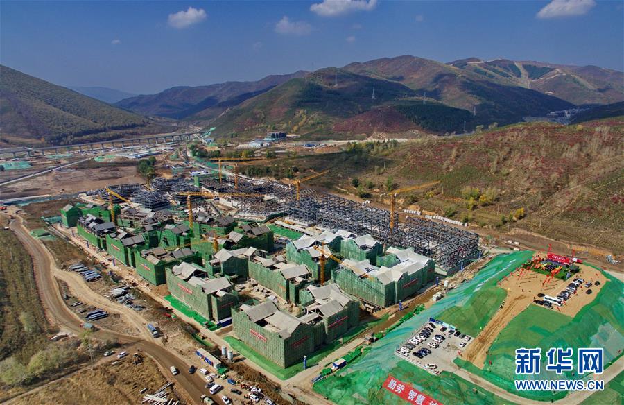 （體育）（2）2022年北京冬奧會張家口冬奧村主體結構正式封頂