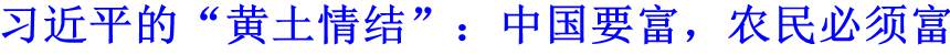 習近平的&ldquo;黃土情結&rdquo;：中國要富，農民必須富