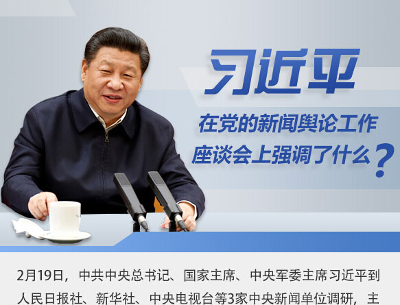 習近平在黨的新聞輿論工作座談會上強調了什么？