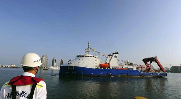 &ldquo;探索一號(hào)&rdquo;科考船返航三亞