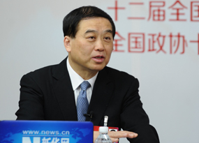 朱民陽(yáng)在訪(fǎng)談現(xiàn)場(chǎng)