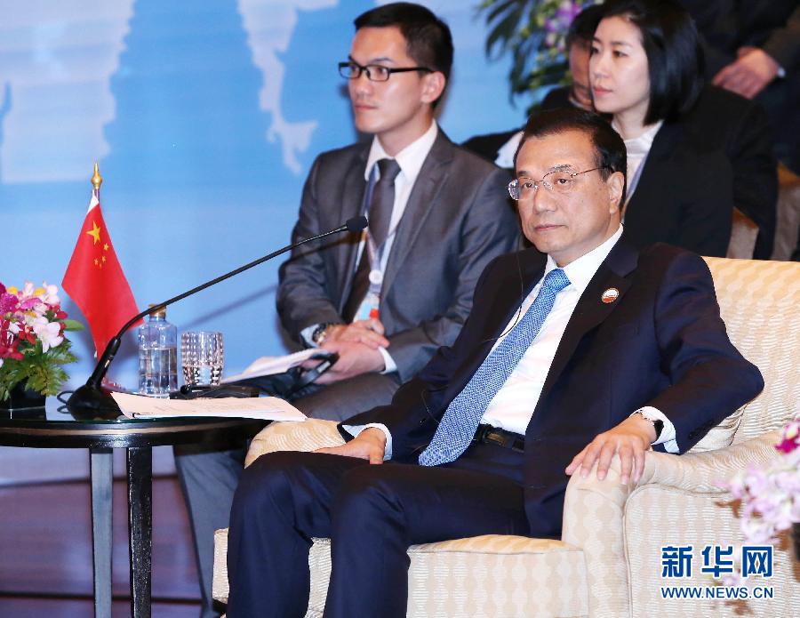 12月20日，中國國務院總理李克強在曼谷出席大湄公河次區域經濟合作領導人第五次會議。 新華社記者 龐興雷 攝 