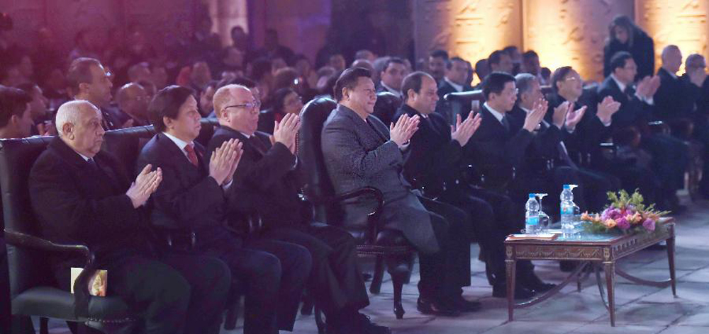 習近平和埃及總統塞西共同出席中埃建交60周年慶祝活動